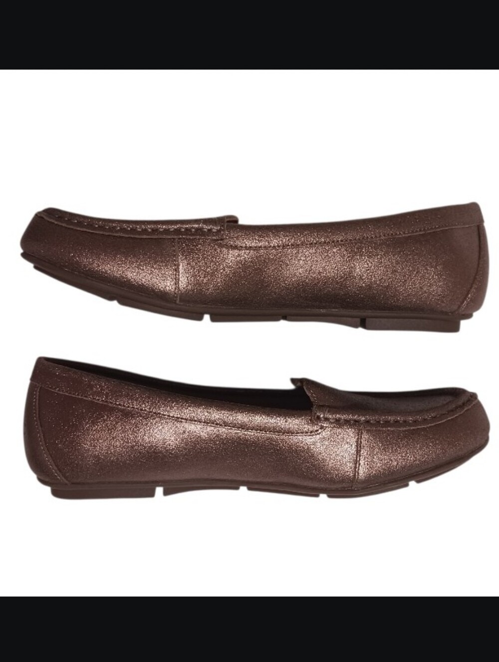 Vionic Debbie Metallic Moccasin Driving Loafer Bronze - Picture 3 of 13